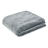 Thumbnail for J.Elliot Home 450gsm Solid Faux Mink Blanket Graphite