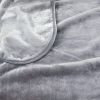 Thumbnail for J.Elliot Home 450gsm Solid Faux Mink Blanket Graphite
