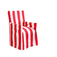 Thumbnail for IDC Homewares Cotton Director Chair Cover Red Stripes