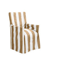 Thumbnail for IDC Homewares Cotton Director Chair Cover Taupe Stripes