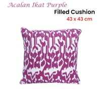 Thumbnail for J.Elliot Home Acalan Ikat Purple Filled Cushion
