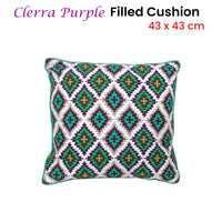 Thumbnail for J.Elliot Home Clerra Purple Filled Cushion 43 x 43 cm