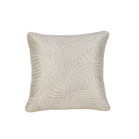 Thumbnail for IDC Homewares Pacific Embroidered White Filled Cushion 43 x 43 cm