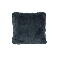 Thumbnail for J.Elliot Home Quebec Charcoal Quality Long Pile Faux Fur Filled Cushion 45 x 45 cm