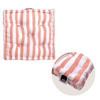 Thumbnail for IDC Homewares Coral Stripes Box Cushion 40 x 40 x 10 cm