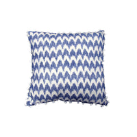 Thumbnail for J.Elliot Home Valtina Pom Pom Blue Filled Cushion