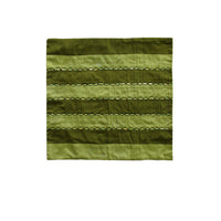 Thumbnail for IDC Homewares Ayra Sequined Embroidered Cushion Cover Olive