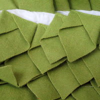 Thumbnail for Small Designed Square Cushion Cover 30 x 30 cm Leaf Green Pleats