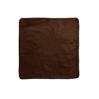 Thumbnail for IDC Homewares Lollipop Cotton Piped Cushion Cover 60 cm square Chocolate