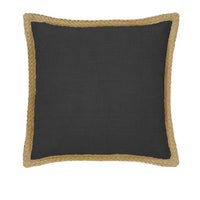 Thumbnail for J Elliot Home Mornington Linen Cushion Cover 50 x 50 cm Charcoal