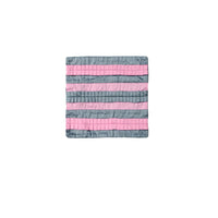 Thumbnail for Small Designed Square Cushion Cover 30 x 30 cm Pink Grey Pleats