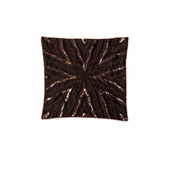 Thumbnail for IDC Homewares Sequin Cushion Cover Bella Chocolate