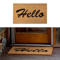 Thumbnail for J.Elliot Home Hello PVC Backed Coir Printed Door Mat