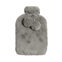 Thumbnail for J.Elliot Home Amara Hot Water Bottle with Super Plush Faux Fur Cover Grey
