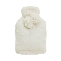 Thumbnail for J.Elliot Home Amara Hot Water Bottle with Super Plush Faux Fur Cover Ivory
