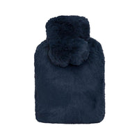 Thumbnail for J.Elliot Home Amara Hot Water Bottle with Super Plush Faux Fur Cover Navy