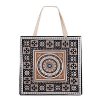 Thumbnail for J Elliot Home Kasbah Cotton Tote Shopping Bag 40.5x43x10cm Black