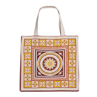 Thumbnail for J Elliot Home Kasbah Cotton Tote Shopping Bag 40.5x43x10cm Pink