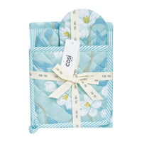 Thumbnail for Set of 3 Renee Cotton Cover Kitchen Textile Sky Blue