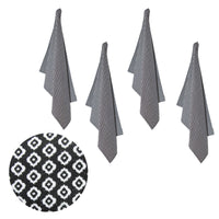 Thumbnail for Set of 4 Christopher Vine Marigold Cotton Napkins 40cm x 40cm Black