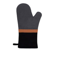 Thumbnail for J Elliot Home Selby Cotton Oven Mitt 34 x 15 cm Charcoal & Black