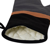 Thumbnail for J Elliot Home Selby Cotton Oven Mitt 34 x 15 cm Charcoal & Black
