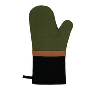 Thumbnail for J Elliot Home Selby Cotton Oven Mitt 34 x 15 cm Olive & Black