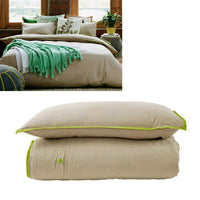 Thumbnail for Jane Barrington Cotton Quilt Cover Set Taupe/Green Single