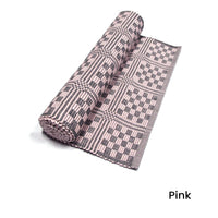 Thumbnail for Checkered Cotton Ribbed Table Runner 33 x 150 cm Pink