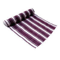 Thumbnail for IDC Homewares Ribbed Pattern Table Runner Panama Narrow Aubergine