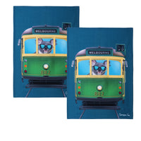 Thumbnail for IDC Homewares Set of 2 Christopher Vine Design Tea Towels Melbourne