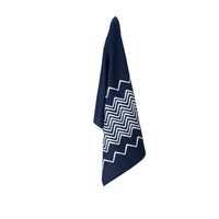 Thumbnail for J.Elliot Home 100% Linen Print Tea Towel Panya Indigo