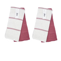 Thumbnail for Set of 4 Rosa Cotton Rich Terry Tea Towels 42 x 62cm Cherry