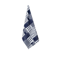 Thumbnail for J.Elliot Home 100% Linen Print Tea Towel Rue Indigo