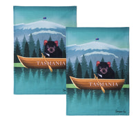 Thumbnail for IDC Homewares Set of 2 Christopher Vine Design Tea Towels Tasmania