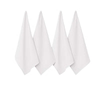 Thumbnail for J Elliot Home Waffle Set of 4 Cotton Tea Towels 50 x 70 cm White