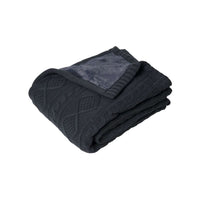 Thumbnail for J.Elliot Home Alberta Knit Throw Rug Charcoal