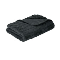 Thumbnail for J.Elliot Home Baw Baw Plush Throw Charcoal