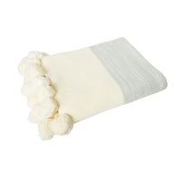 Thumbnail for J.Elliot Home Calgary 100% Cotton Throw Rug Grey