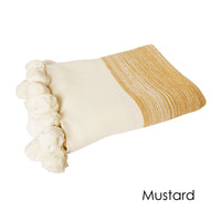 Thumbnail for J.Elliot Home Calgary 100% Cotton Throw Rug Mustard