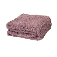 Thumbnail for J.Elliot Home Eve Fur Knitted Throw Dusty Mauve