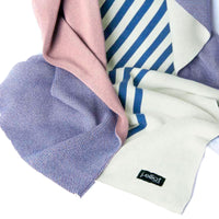 Thumbnail for J.Elliot Home Gemma 100% Cotton Throw Rug Santorini Blue/ Dusty Pink Home