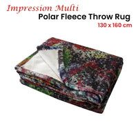 Thumbnail for Multi Impression Polar Fleece Throw Rug 130 x 160 cm