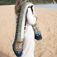 Thumbnail for J Elliot Home Kasbah Luxury Fringe Throw 130 x 160cm Blue