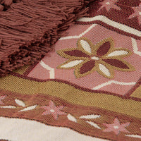 Thumbnail for J Elliot Home Kasbah Luxury Fringe Throw 130 x 160cm Pink