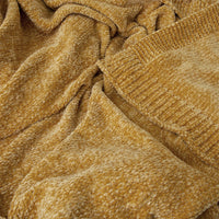 Thumbnail for J Elliot Home Leslie Chenille Throw 130 x 160 cm Ochre