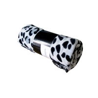 Thumbnail for Nova Fleece Throw Rug 125 x 150 cm White Leopard