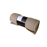 Thumbnail for Nova Fleece Throw Rug 125 x 150 cm Solid Latte