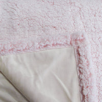Thumbnail for IDC Homewares Sofie Sherpa Fleece Throw Rug Pink