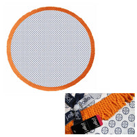 Thumbnail for J.Elliot Home Koel Round Cotton Turkish Towel Navy/ Orange